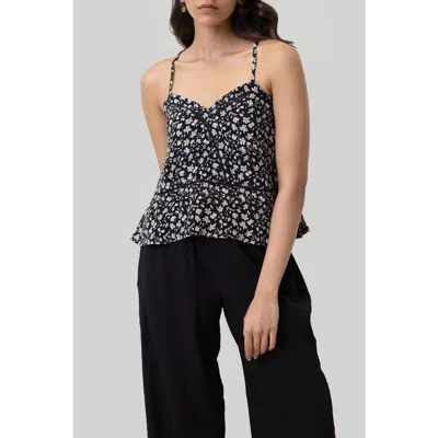 Reistor V-neck Camisole With Lace In Black