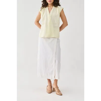 Reistor V-neck Overlap Top In Neutral