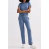Reistor Women's Wide Leg Pant In Blue In Blue
