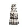 Reistor Strappy Tiered Maxi Dress In Black
