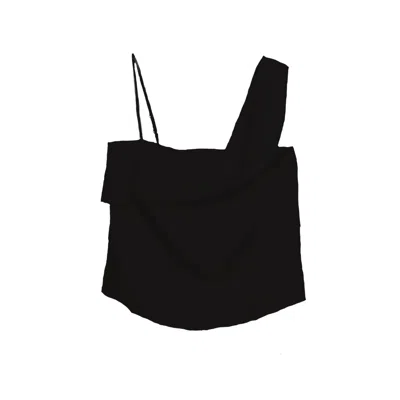 Reistor Women's Black The Wandering Wave Hemp Top