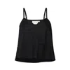Reistor V-neck Camisole With Lace In Black