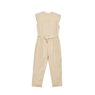 Reistor Women's Brown Evening Chai Sand Jumpsuit