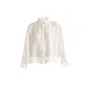 Reistor Button-down With Lace Shirt