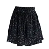 Reistor Drawstring Short Skirt In Black