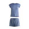 Reistor Regular Fit Essential Short Sleeve Tee Set In Blue