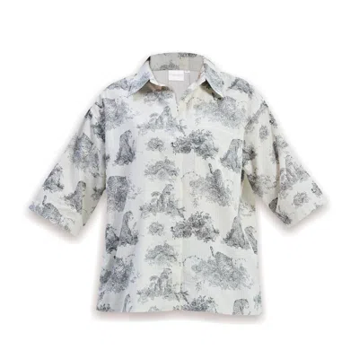 Reistor Oversized High-low Shirt In Multi