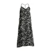 Reistor Midi Slip Dress In Black