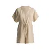Reistor V Neck Drawstring Romper