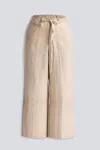 Reistor Women's Neutrals Wide Leg Pants In Hemp