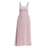 Reistor Perfect Floral Maxi With Tapered Straps In Pink