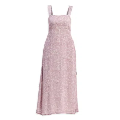 Reistor Women's Perfect Floral Maxi With Tapered Straps In Pink