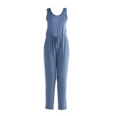 Reistor Women's Relaxed Drawstring Jumpsuit In Blue