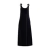 Reistor Women's Tie-detail Maxi Dress In Black In Black