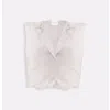 Reistor Women's White Cropped Cotton Tweed Vest In Cream In White
