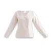 Reistor Women's White Fitted Cotton Tweed Jacket In Cream In White