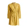 Reistor Short Tie Waist Dress In Tuscan Sun In Yellow