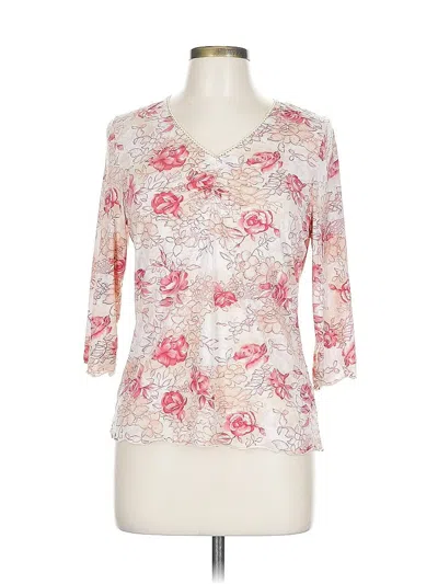 Pre-owned Reitmans 3/4 Sleeve Blouse In White