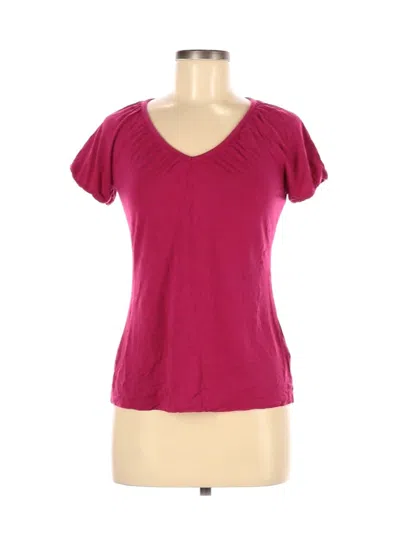 Pre-owned Reitmans Active T-shirt In Burgundy