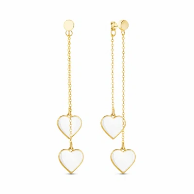 Rejected Hearts Club Single Hearted Girl Heart Earrings, Gold Filled