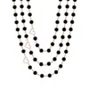 Rejected Hearts Club Women's Black / Rose Gold Onyx Beaded Necklace In Multi