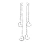 Rejected Hearts Club Women's Con Amor Silver Dangle Earrings In Silver