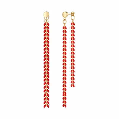 Rejected Hearts Club Women's Elegante Red Earrings