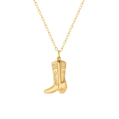 Rejected Hearts Club Women's Gold Give Em' The Boot Necklace