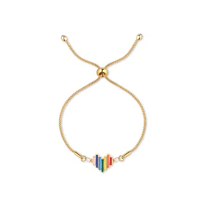 Rejected Hearts Club Women's Gold Prideful Heart Bracelet