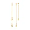 Rejected Hearts Club Women's Last Tear Drop Earrings -gold In Gold