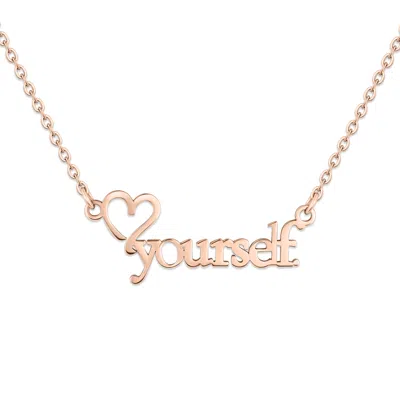 Rejected Hearts Club Women's Rose Gold Love Yourself Necklace