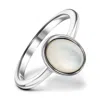 Rejected Hearts Club Women's Silver / White Mother Of Pearl Silver Healing Stack Ring In Multi