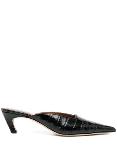 Rejina Pyo 40mm Mathilde Mule In Black