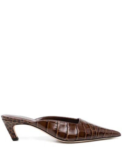 Rejina Pyo 40mm Mathilde Mule In Brown