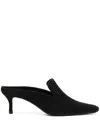 Rejina Pyo 60mm Kitten Mules In Black