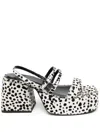 Rejina Pyo 90mm Flossie Platform Mules In White
