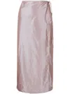 REJINA PYO ADELA IRIDESCENT WRAP SKIRT