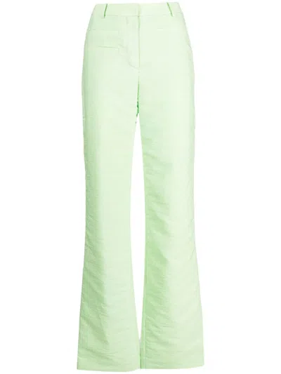 Rejina Pyo Aletta Wide-leg Trousers In Green