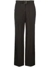 Rejina Pyo Andie Straight-leg Wool Trousers In Brown
