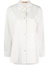 Rejina Pyo Caprice Stripe-pattern Shirt In White