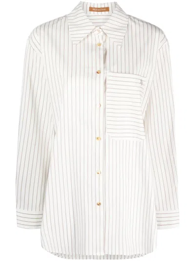 Rejina Pyo Caprice Stripe-pattern Shirt In White