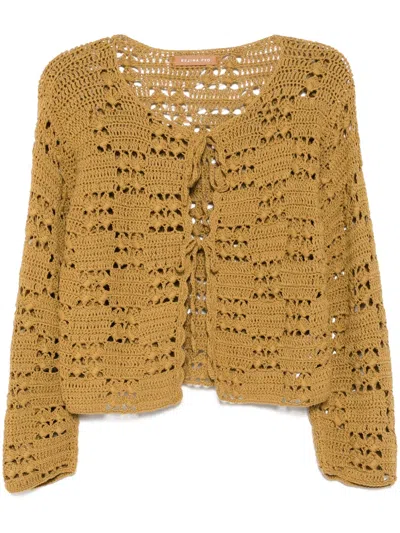 Rejina Pyo Caro Cardigan In Brown