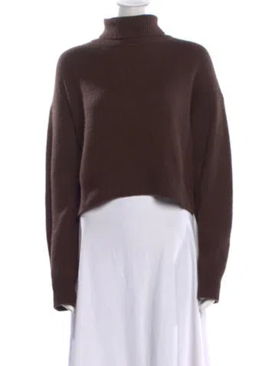 Pre-owned Rejina Pyo Cashmere Turtleneck Sweater In Brown