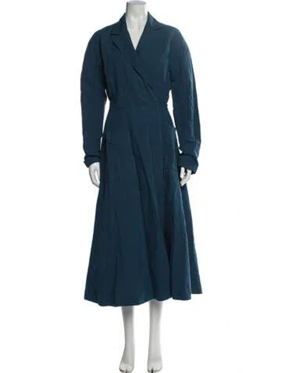 Pre-owned Rejina Pyo Coat In Blue