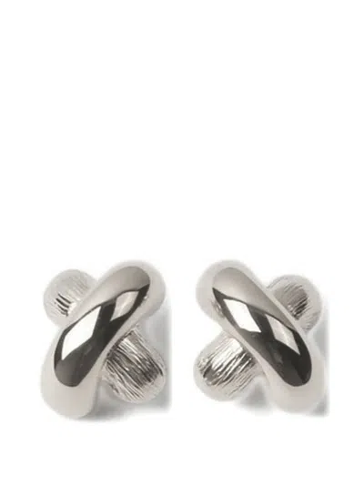 Rejina Pyo Cross Earrings In Silver