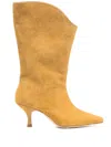 Rejina Pyo Curved Boots In Neutrals