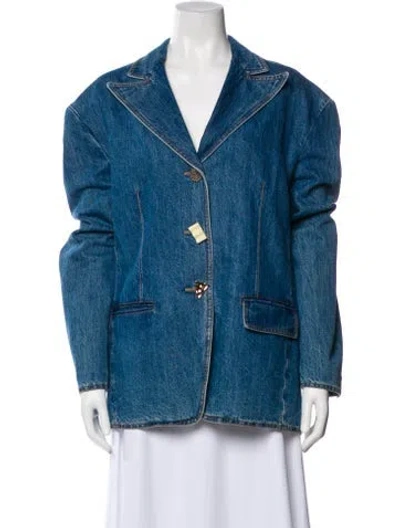 Pre-owned Rejina Pyo Denim Jacket In Blue