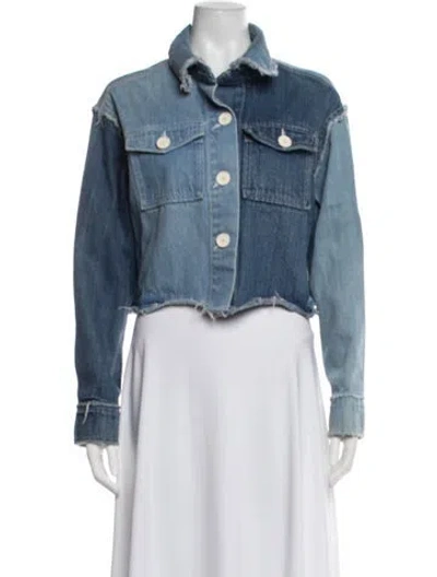 Pre-owned Rejina Pyo Denim Jacket In Blue