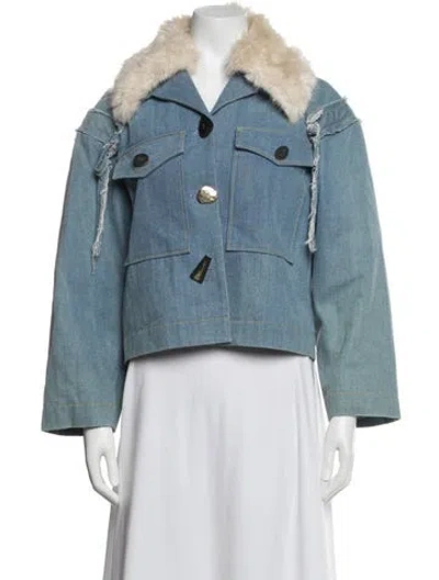 Pre-owned Rejina Pyo Denim Jacket In Blue