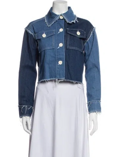 Pre-owned Rejina Pyo Denim Jacket In Blue